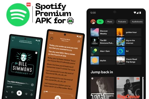 Spotify Premium app interface shown on an Android smartphone.